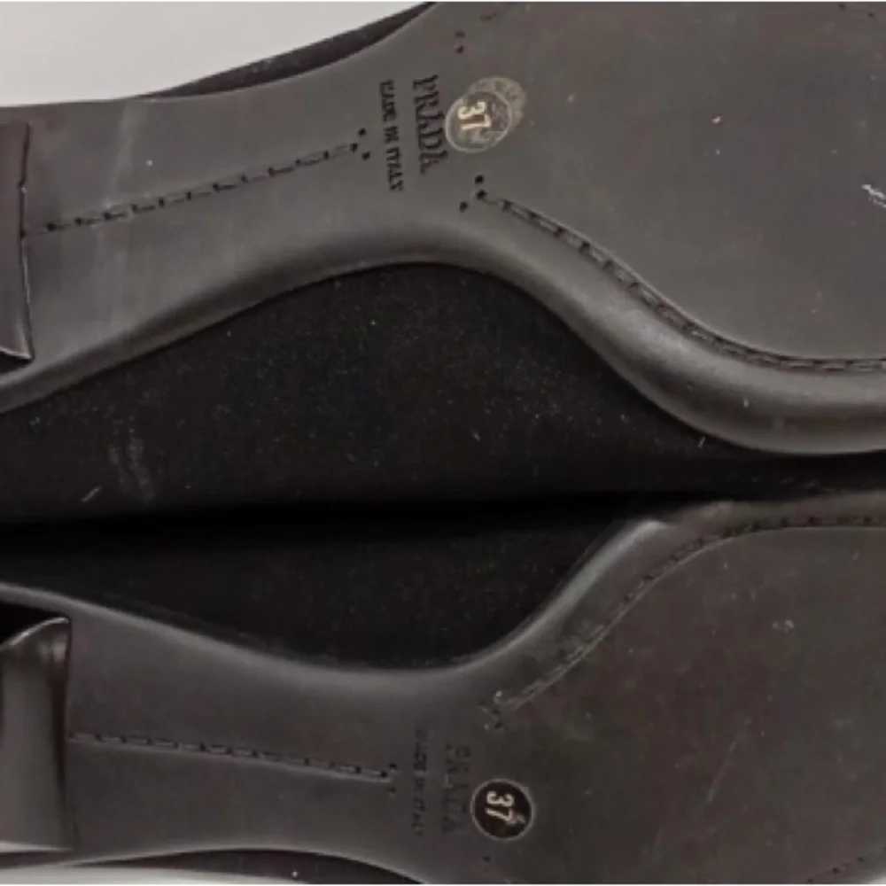 🛑 1 hour sale. Prada, size 6.5 (37 EU) Elegant Black Women's heels, 💯 authentic - Picture 8 of 12